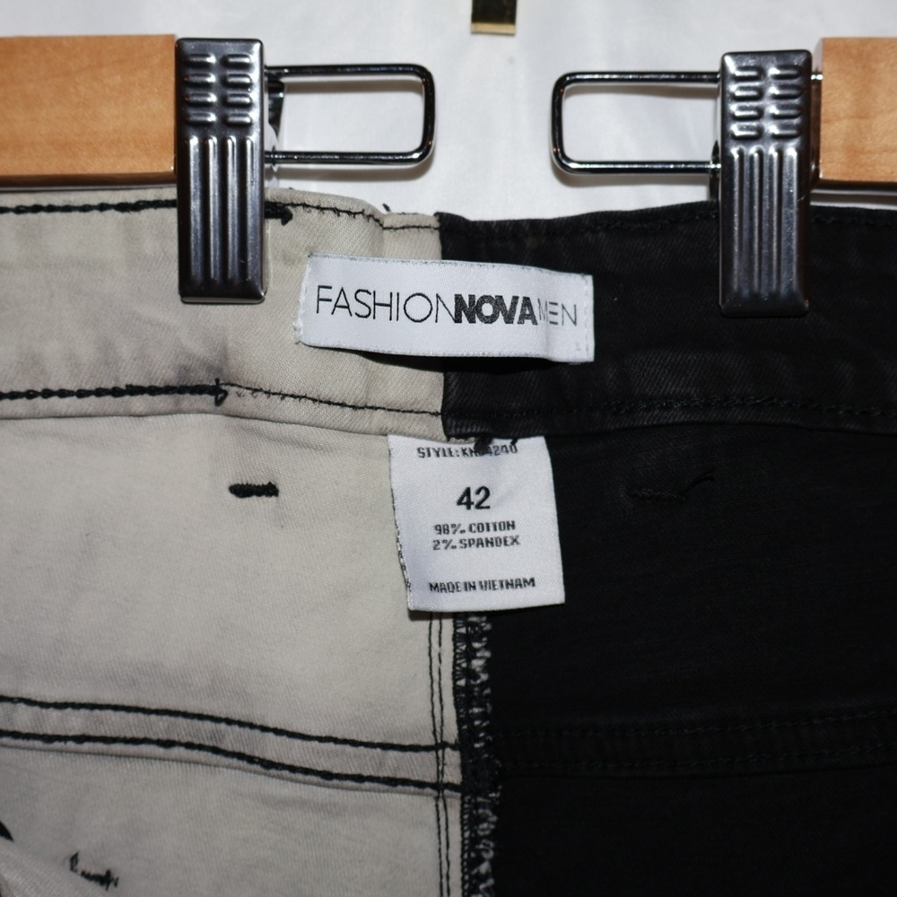 Fashion Nova Two-tone Distressed Skinny Jeans - Picture 8 of 8